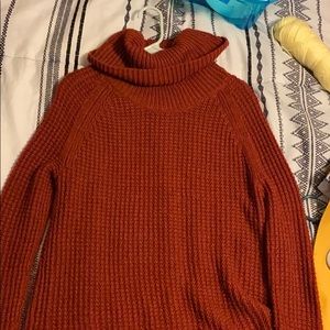 Rose red sweater
